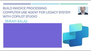 Invoice Processing Computer Use Agent in Copilot Studio