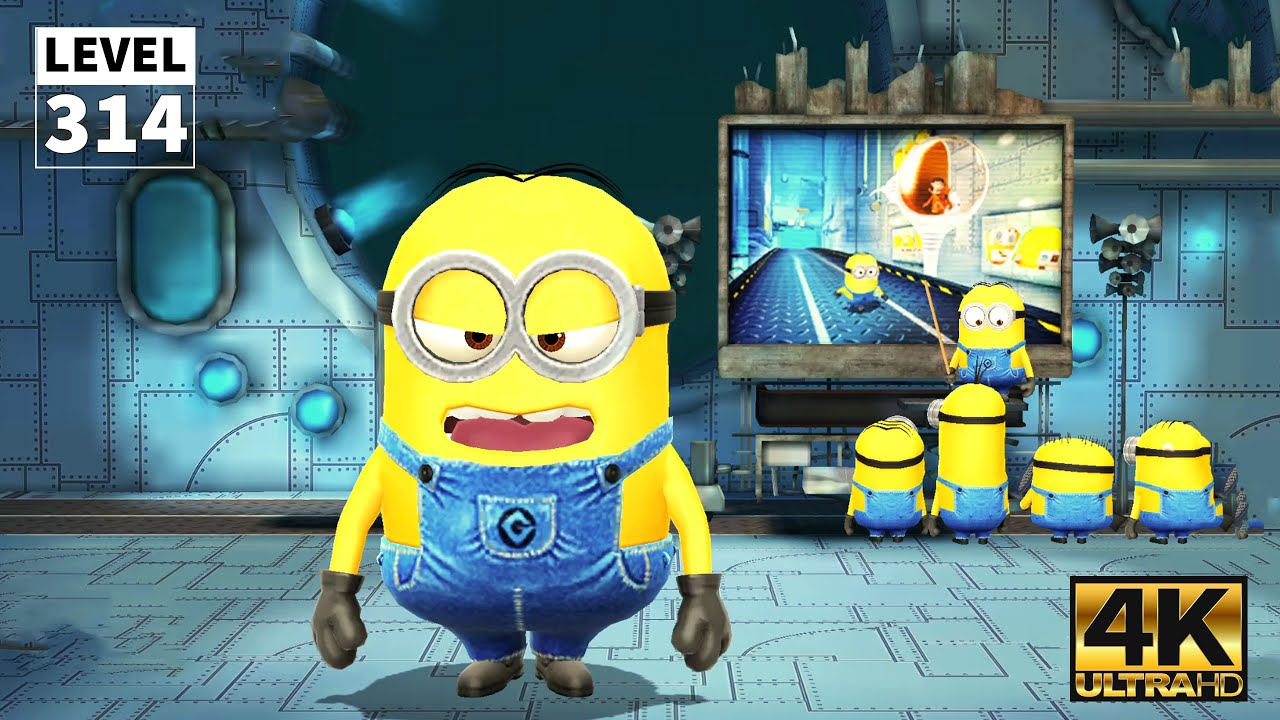 Despicable Me Minion Rush Dave VS Vector Boss Battle - Throw 30 Drones at Vector | No Damage| UHD 4K