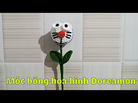 Hướng Dẫn Móc Bông Hoa Hình Doreamon Từ Len