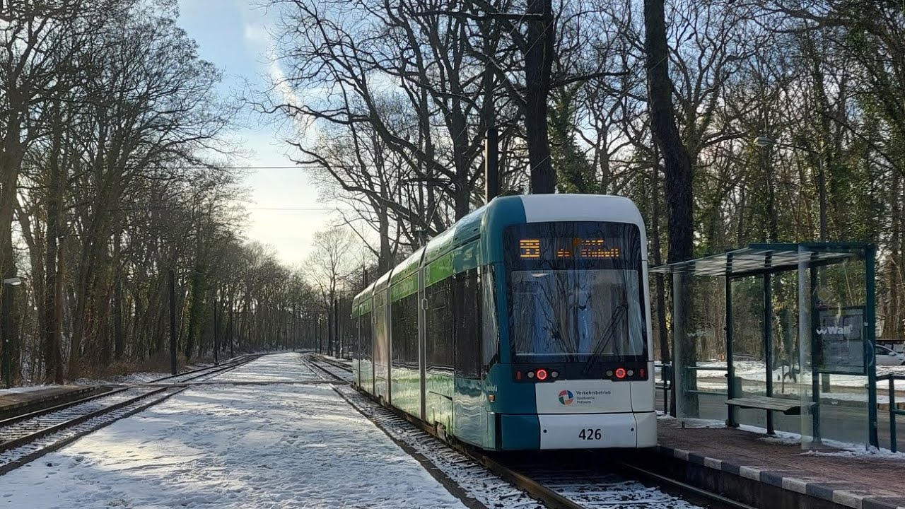 Tram Potsdam | Mitfahrt in der Kompl. 99 Von Platz der Einheit bis Fontanestraße in der Variobahn