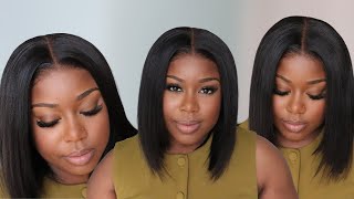 Under $100! Fresh out the Salon! 😍 NEW 7x5 Yaki Layer Bob |  Flawless Beginner Install |Nadula Hair 