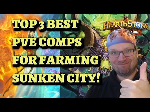 TOP 3 BEST PVE COMPS for Farming Normal Sunken City Bounties (Hearthstone Mercenaries)