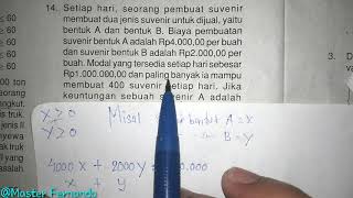Contoh soal model matematika - MTK 2019 screenshot 3