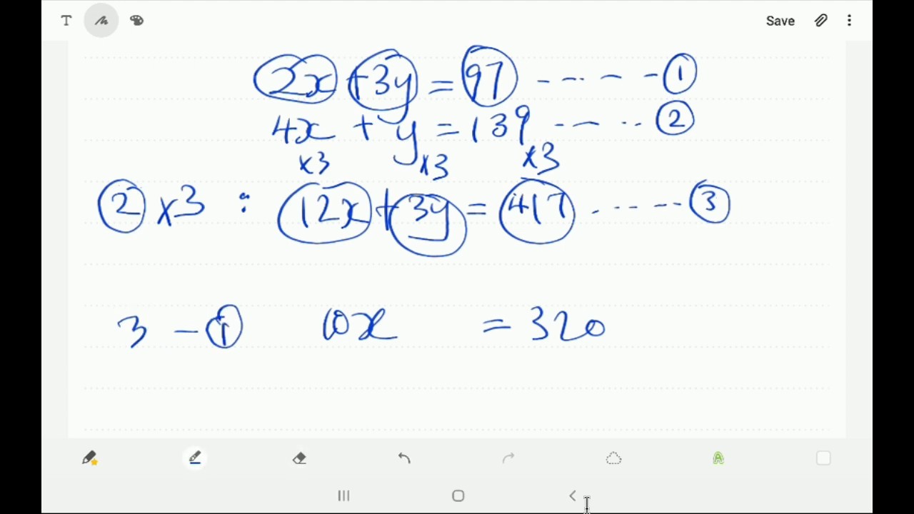 Matematik Tingkatan 1 Bab 6 Last Part 6 3 Persamaan Linear Serentak Dalam Dua Pemboleh Ubah Youtube