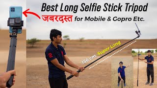 Mobilife Long Selfie Stick Tripod Unboxing & Review | Super Long 153 CM | GoPro Long selfie stick