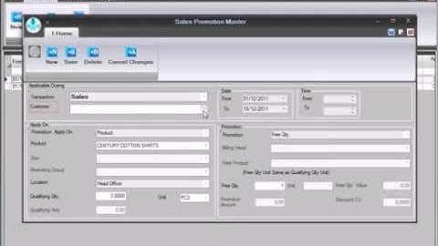 RetailGraph Setting Promotion Master | SWIL