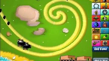 Bloons Tower Defense 4 Expansion - Beach Track 1 Walkthrough - No Lives Lost