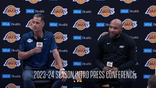 Rob Pelinka & Darvin Ham 2023-24 Season Intro Press Conference