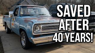 He Saved This 1972 Dodge D100 After 40 Years in a Yard