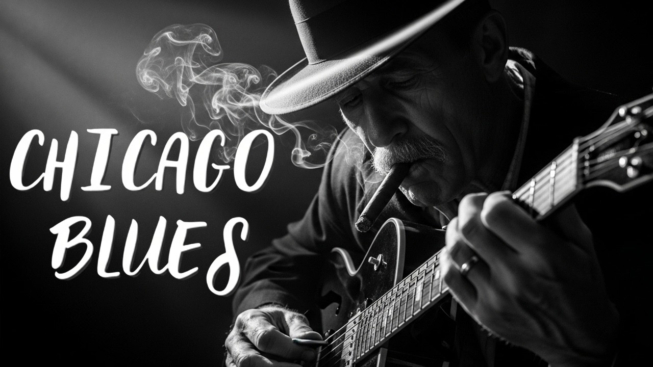Chicago Blues After Dark – Slow Guitar Relax & Midnight Mood