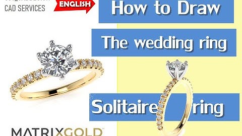 How to draw a quick solitaire ring  #Matrixgold  #jewellery #cad #draw