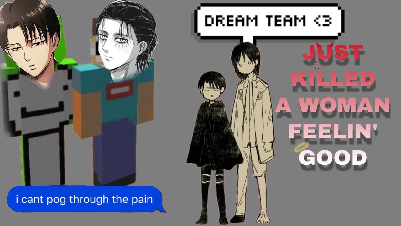 Eren teaches Levi to play Minecraft