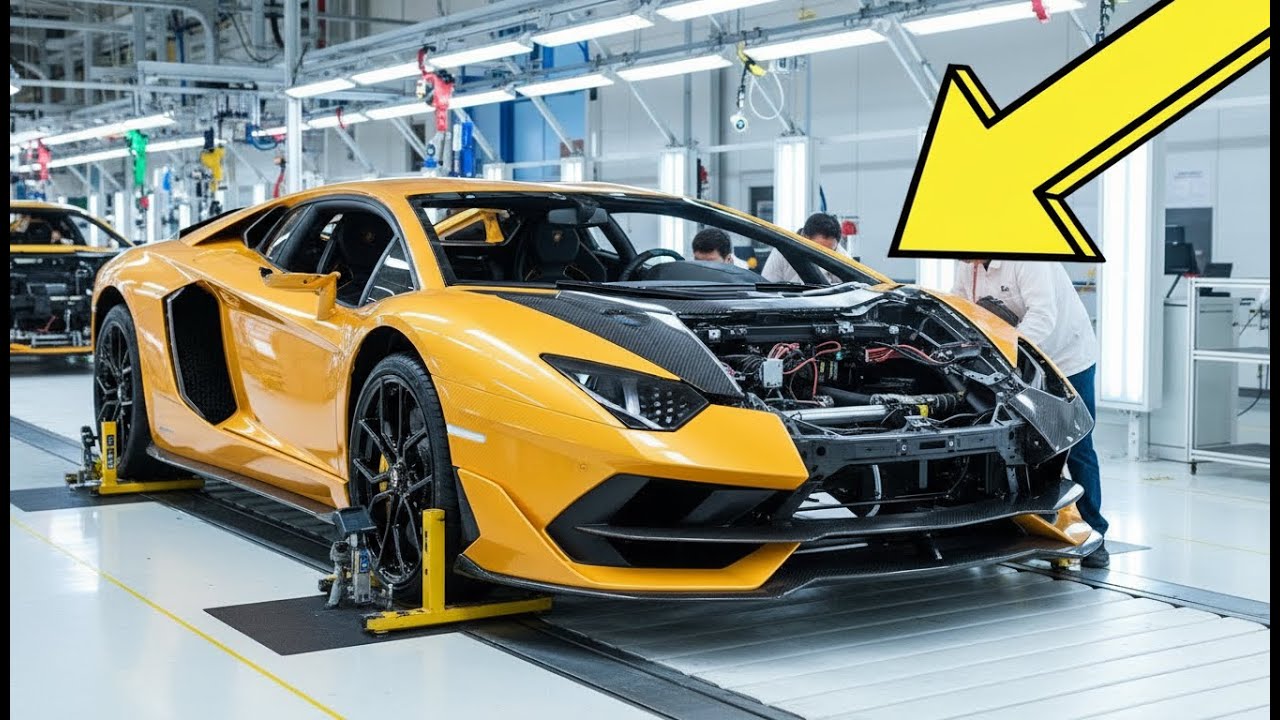 Lamborghini Aventador SVJ: Forging the Carbon Fiber Monocoque & Rosso Mars Finish