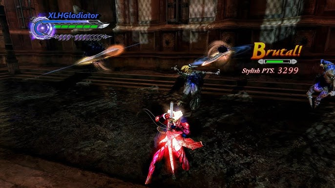 Tradução de Devil May Cry 4 sem bug no menu de personalização 