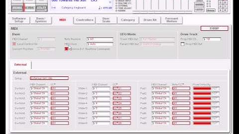 How to setup korg m3 to control sonar part 1