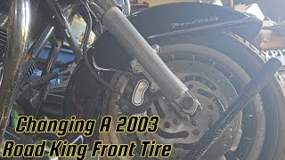 Changing A 2003 Road King Front Tire