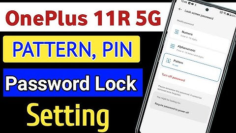 Oneplus 11R me screen lock settings/OnePlus 11R 5G Me pattern lock kaise kare/Pin, password, lock