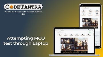 Attempting MCQ Based Test on CodeTantra on a laptop/desktop