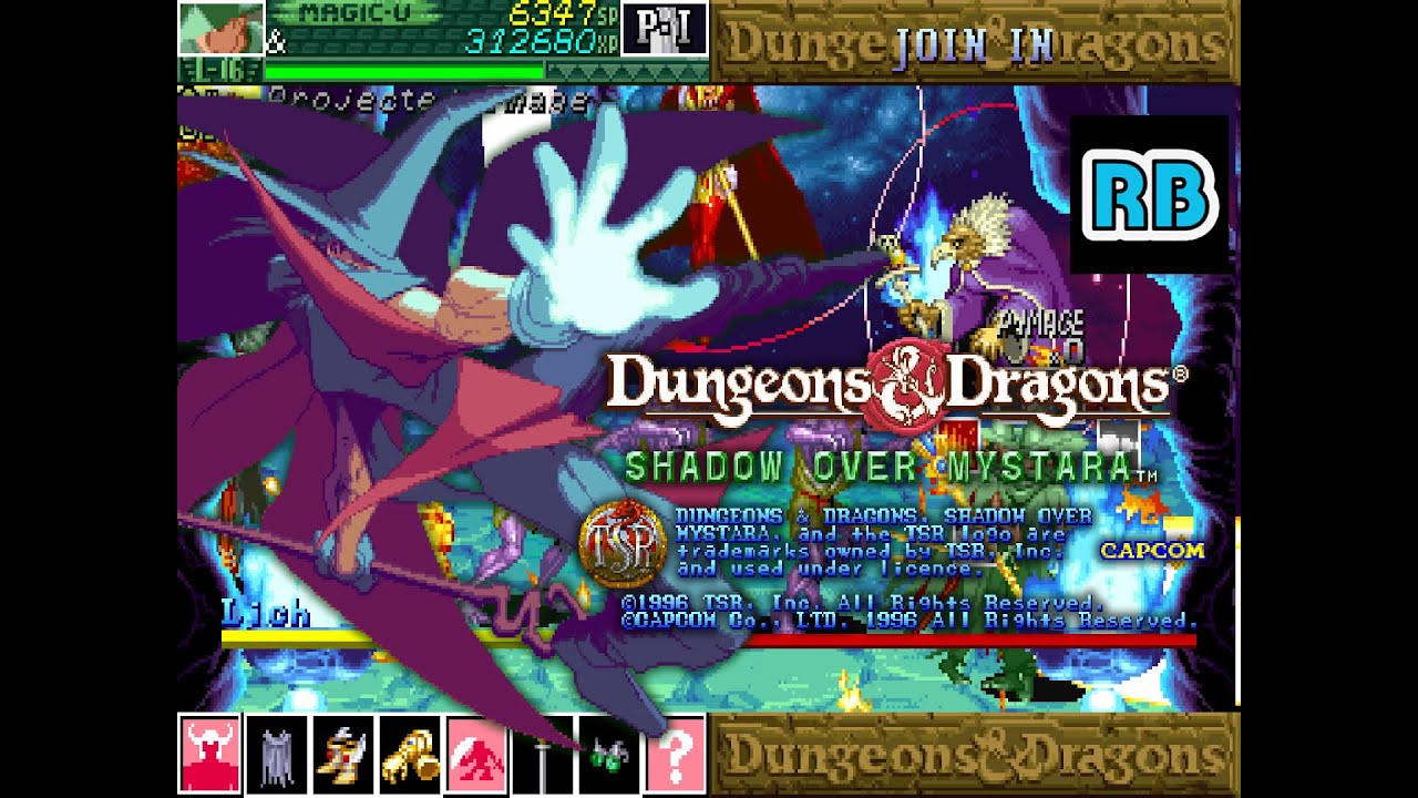 1996 [60fps] Dungeons & Dragons SOM (Asia) MagicUser Lv8 NoShop NoDamage ALL