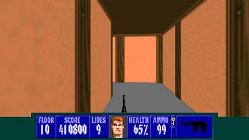 Wolfenstein 3D TC for ZDoom - E6L10 Secret Level - All Secrets - I Am a Death Incarnate