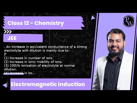 , An increase in equivalent conductance of a strong electrolyte wiih dilution is mainly due to:-(...