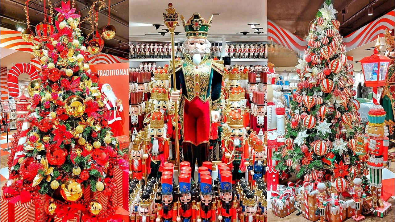 Christmas Shop 2025 at La Rinascente Milan, Italy. Decorations and Christmas TreesTour.