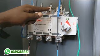 Jinsi Ya Kufunga Change Over Switch Ya Three Phase