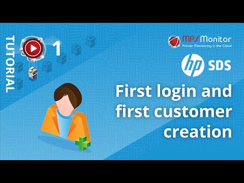 HP SDS: 1.First login and first customer creation