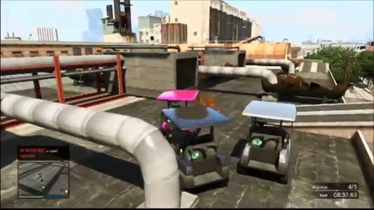 GTA V Online WORST GOLF CART PARKOUR EVER YouTube