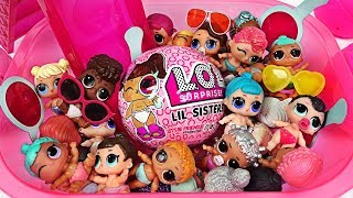 LOL Series 4! Let’s find the Secret Message! Lil Baby Sisters Surprise Eggs - PinkyPopTOY