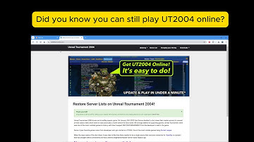 You can still play UT2004 online!!