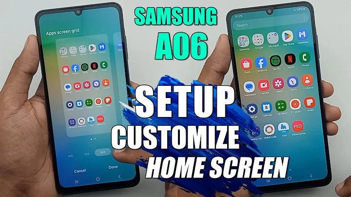 How To Customize Apps & Layout Simply Samsung Galaxy A06