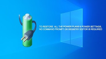 How to Actually Fix Windows 10 Power Plans & Advanced Power Settings (The link in the description↓)