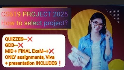 How to Select Project CS619 || Final Year Project 2025 || #VU Project #cs619 