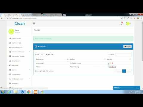 Laravel CRUD Admin Builder -Clean