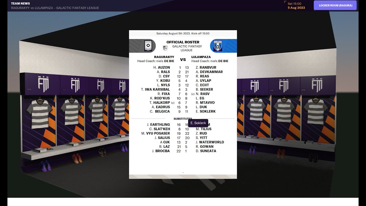GFL - Matchday 01 // RAGURAKYY vs LULAMPAZA