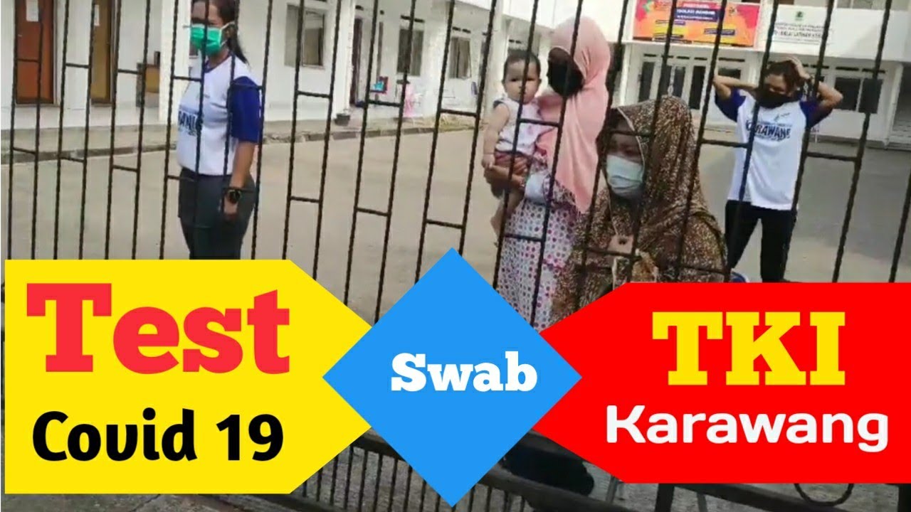 Test Swab Covid 19 bagi para pejuang devisa (TKI) Karawang - YouTube