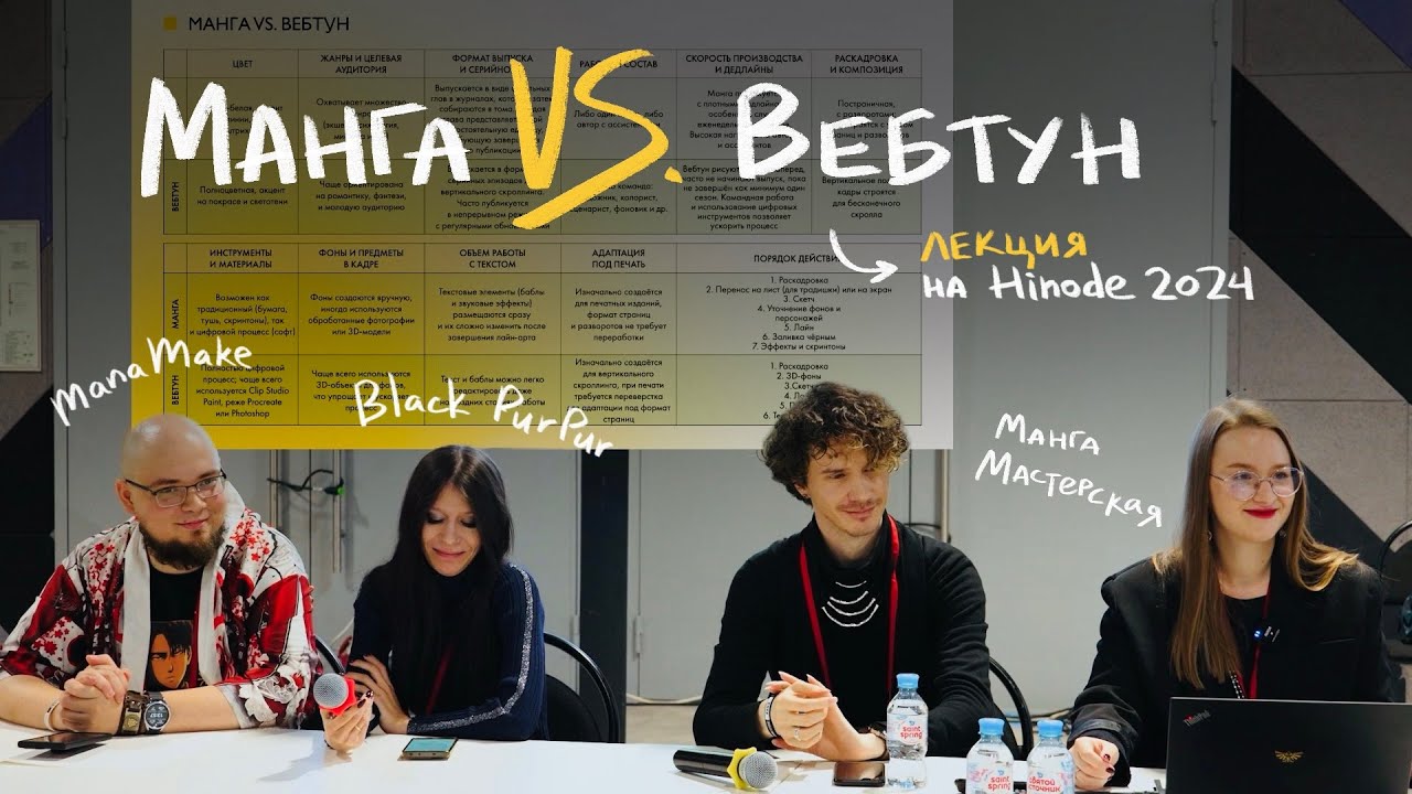 "Манга и вебтун: от чернил до пикселей" - обсуждение на фестивале Hinode