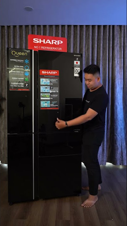 Bukan sulap bukan sihir, dispenser ada di kulkas, kok bisa?!😱 Yap, dia Kulkas Sharp SJ-IFX96PDG-BK