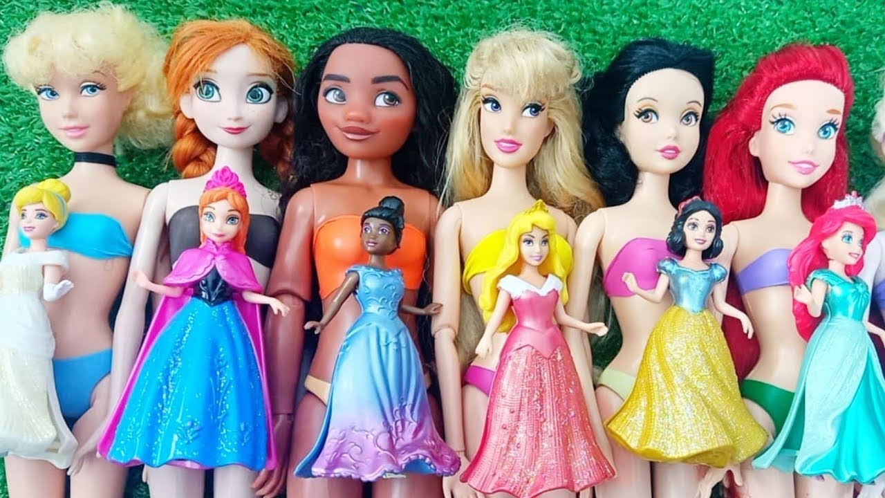 ASMR 5 MYSTERY SURPRISES Disney Princess Miniature Dolls Satisfying