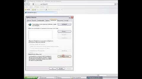 Configurer le PROXY et le port d
