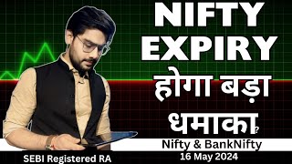 Nifty and BankNifty Prediction Thursday Expiry, 16 May 2024|  Hero Zero Strategy | Rishi Money