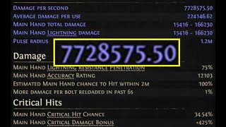 [0.1] Probably Strongest Crossbow Build? Crit Version 1.0 (7.7 Mil DPS Tooltip)