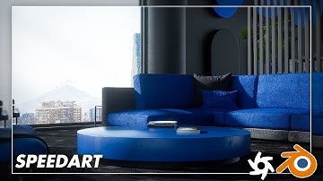 Making a Modern Room in Blender Octane | Speedart