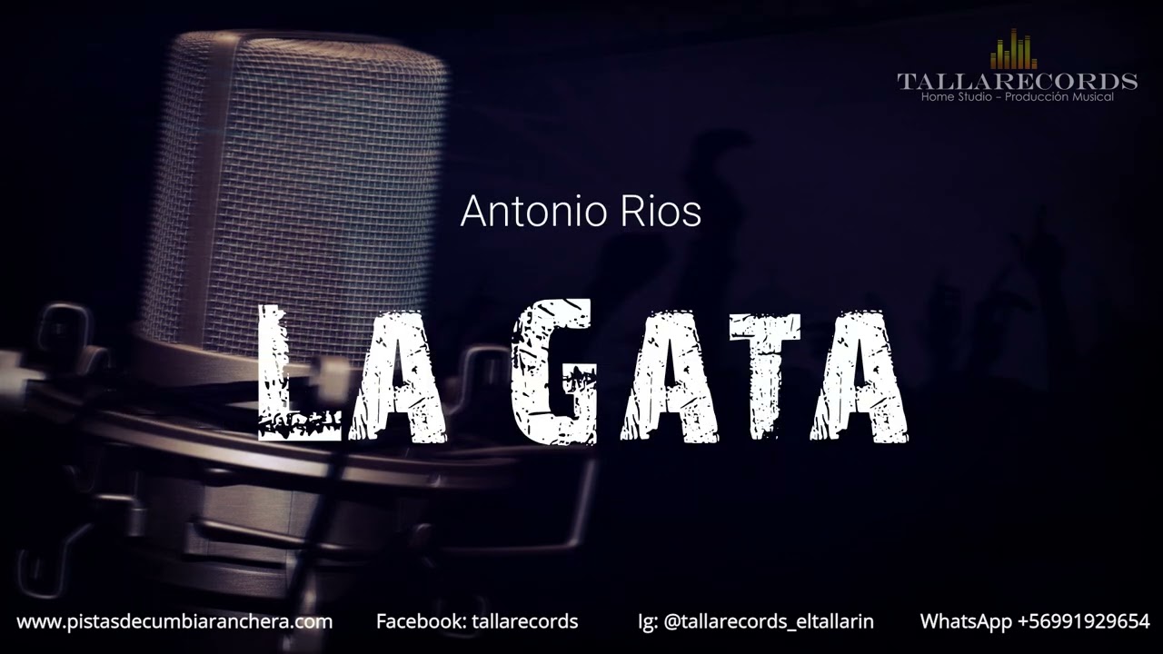 La Gata (ey mama) - KARAOKE en Cumbia Ranchera - Pista Instrumental + Letra - TallaRecords