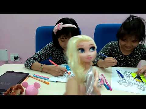 Video Thách tô màu bằng bút lông cực vui (Hello Kitty,... - youtube