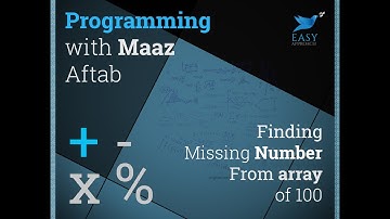 Program of Finding missing number from array | Interview Question