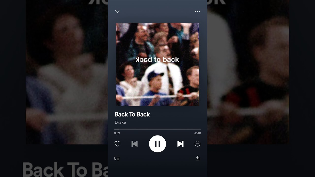 Back to back drake clean