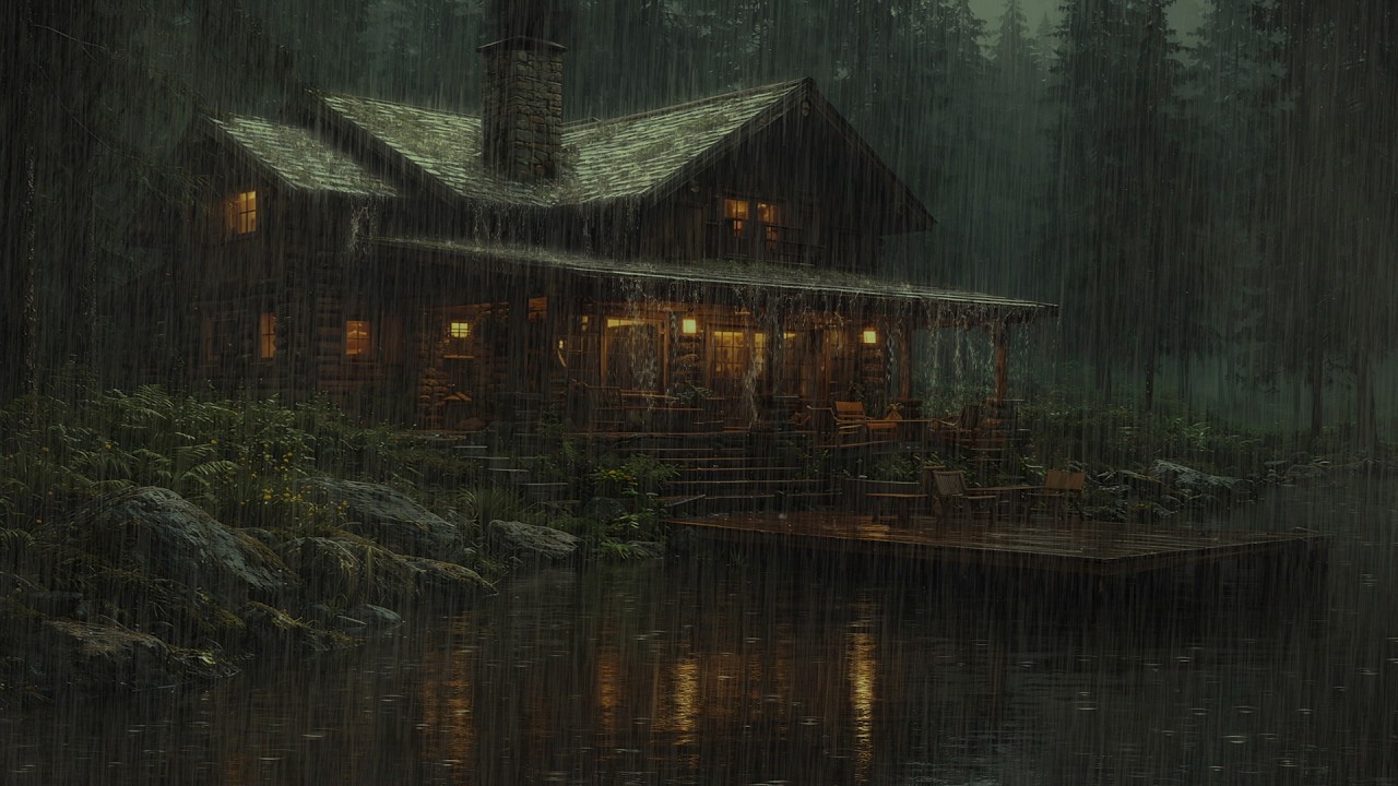 Deep Sleep Ambience 🌧️ Dark Forest Rain & Thunder at Night - YouTube
