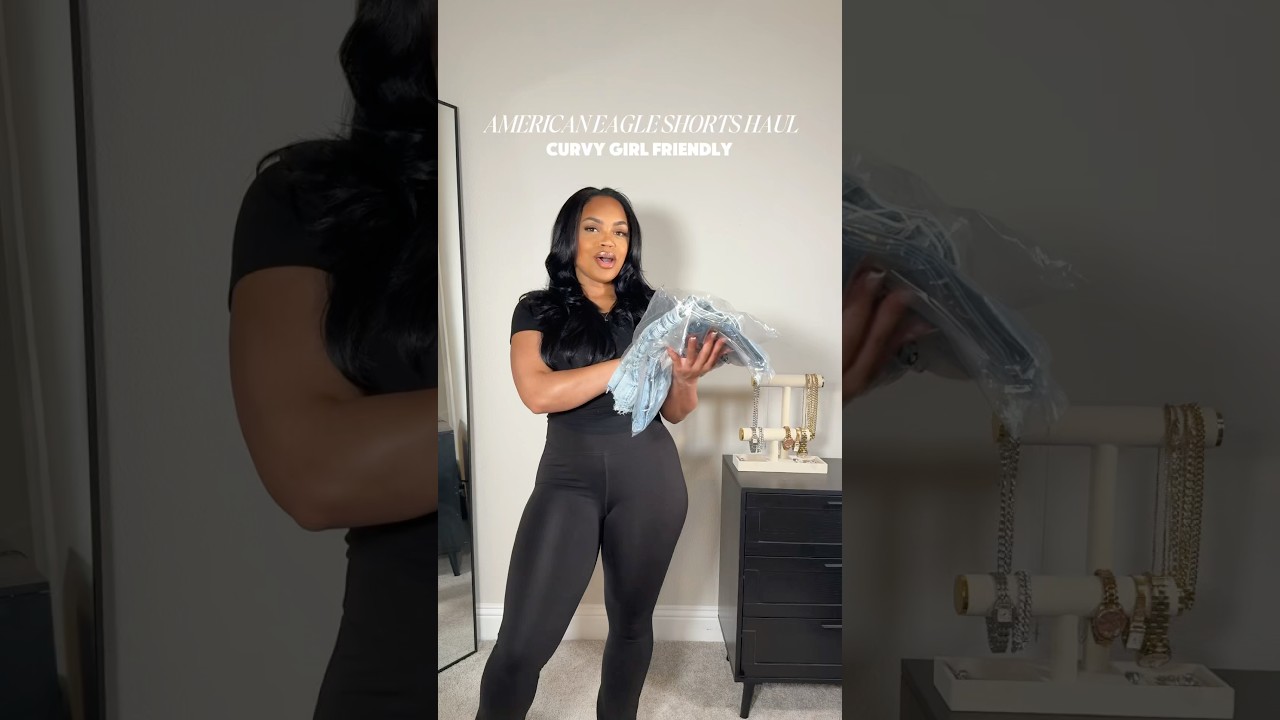 @americaneagle jean shorts try on haul☀️